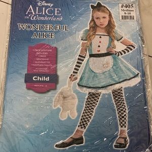 Girls Alice in wonderland Halloween costume medium